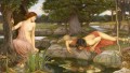 Echo und Narcissus griechischen weiblichen John William Waterhouse